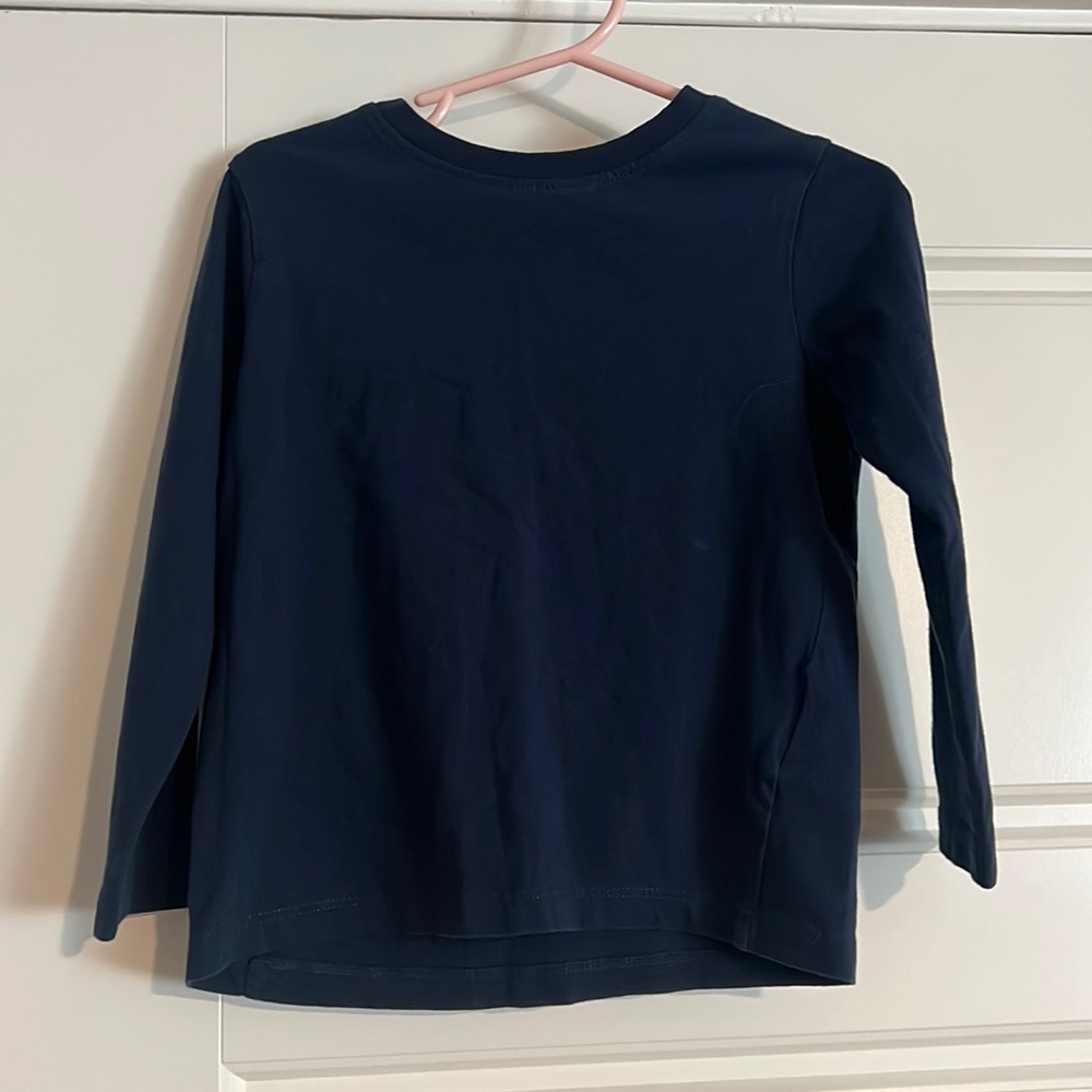 $7 ADD ON H&M Toddler Boy's Navy Long-Sleeve Tee Top 2t 3T‎ 4t